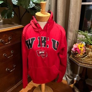 WKU Western Kentucky University Sweatshirt Hoodie Adult Size Small
